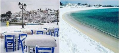 10 mesta u Grčkoj koja niste navikli da vidite pod snegom